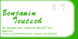 benjamin teutsch business card